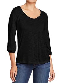 Women's Slub-Knit Jersey Tops