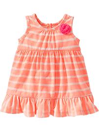 Striped Jersey Bubble Dresses for Baby