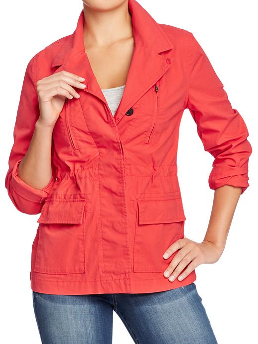View large product image 1 of 1. Women's Long Canvas Field Jackets