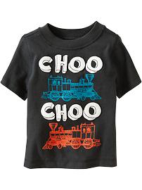 Choo Choo Train Graphic Tees for Baby