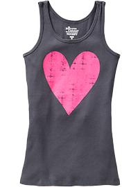 Girls Printed Rib-Knit Tanks