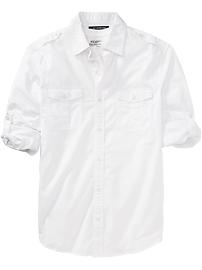 Men's Slim-Fit Pilot Shirts