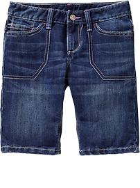 Girls Denim Bermudas
