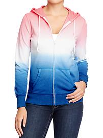 Women's Americana Dip-Dye Hoodies