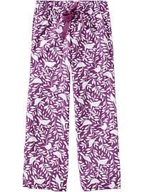 Women's Printed Poplin PJ Pants
