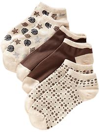 Women's Printed Liner-Sock 3-Packs