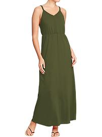 Women's Braided-Trim Jersey Maxi Dresses