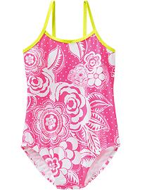 Girls Printed Swimsuits