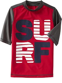 Boys "Surf" Graphic Rashguards