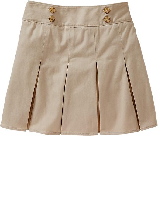 View large product image 1 of 1. Girls Long Uniform Skorts