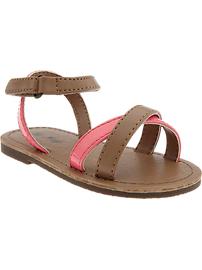 Two-Tone Sandals for Baby