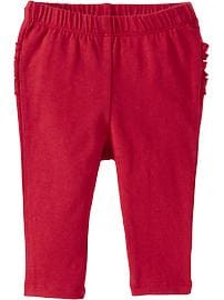 Ruffle-Back Jersey Leggings for Baby