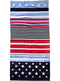 Patterned Loop-Terry Beach Towels