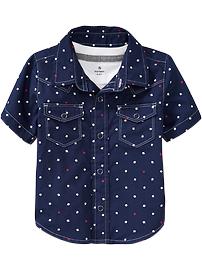 Star-Print Shirts for Baby