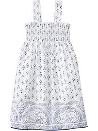 Girls Smocked Sun Dresses