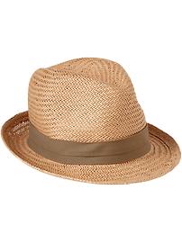 Men's Contrast-Trim Fedoras