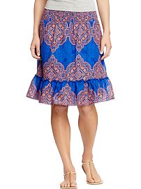 Women's Printed-Tiered Skirts