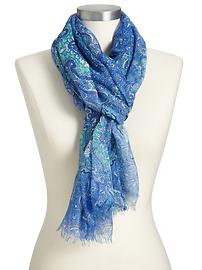 Women's Paisley Gauze Scarves