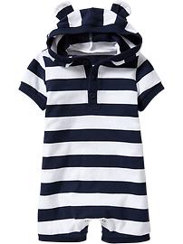 Hooded Short One-Pieces for Baby