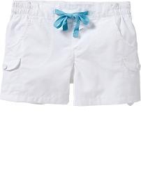 Girls Lightweight-Canvas Camp Shorts