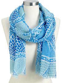 Women's Printed Gauze Scarves