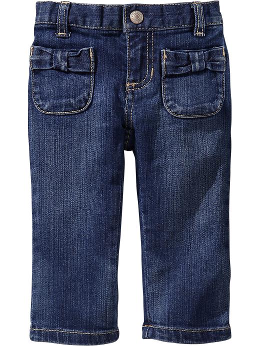 View large product image 1 of 2. Bow-Tie Pocket Jeans for Toddler