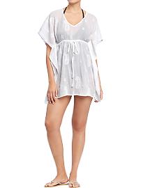 Women's Embroidered Gauze Cover Up