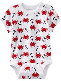 Short-Sleeved Jersey Bodysuits for Baby