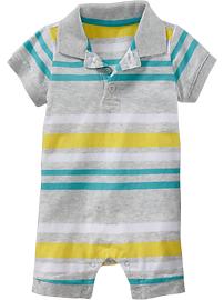 Striped Polo One-Pieces for Baby