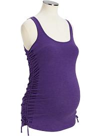 Maternity Active by Old Navy Ruched-Jersey Tanks