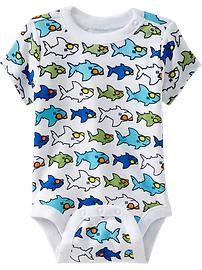 Short-Sleeved Jersey Bodysuits for Baby