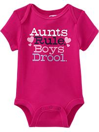 Graphic Cap-Sleeve Bodysuits for Baby