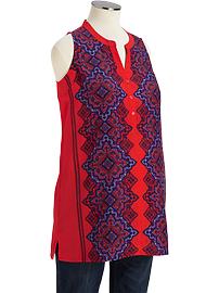 Maternity Printed Crepe Blouses