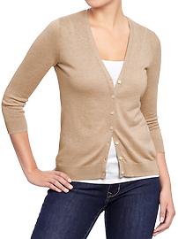 Women's Rib-Knit 3/4-Sleeve Cardis