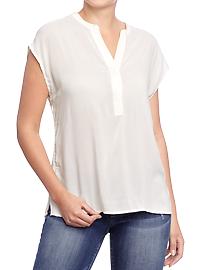 Women's Short-Sleeve Dolman Blouses