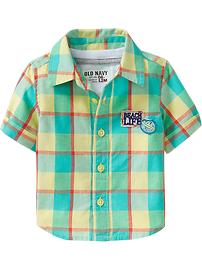 Checked Surf Shirts for Baby