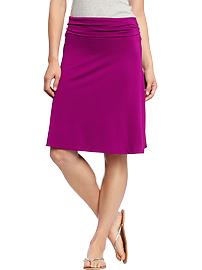 Women's Fold-Over Jersey Skirts