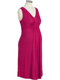Maternity Gathered-Front Jersey Dresses
