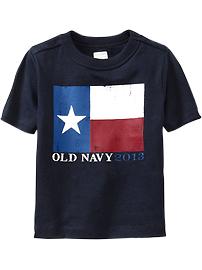 Texas-Flag Graphic Tees for Baby