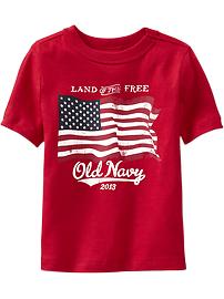 Flag Graphic Tees for Baby