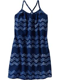 Girls Printed-Poplin Sundresses