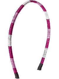 Girls Metallic-Stripe Headbands