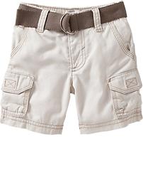 Belted Cargo Shorts for Baby