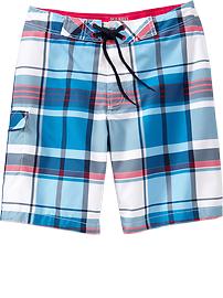 Men's Plaid Cargo Boardshorts
