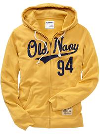 Men's Logo-Applique Zip-Front Hoodies