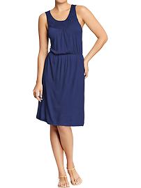 Women's Crocheted Yoke Tank Dresses