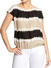Women's Tie-Dye Dolman Tops