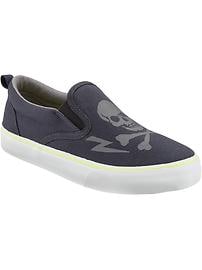 Boys Canvas Slip-Ons