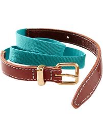 Women's Skinny Elastic Belts