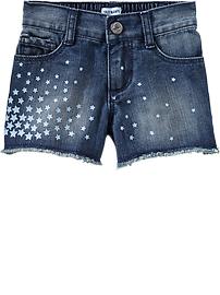 Star-Graphic Denim Shorts for Baby